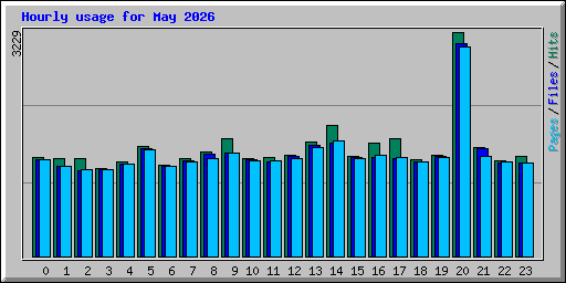 Hourly usage for May 2026